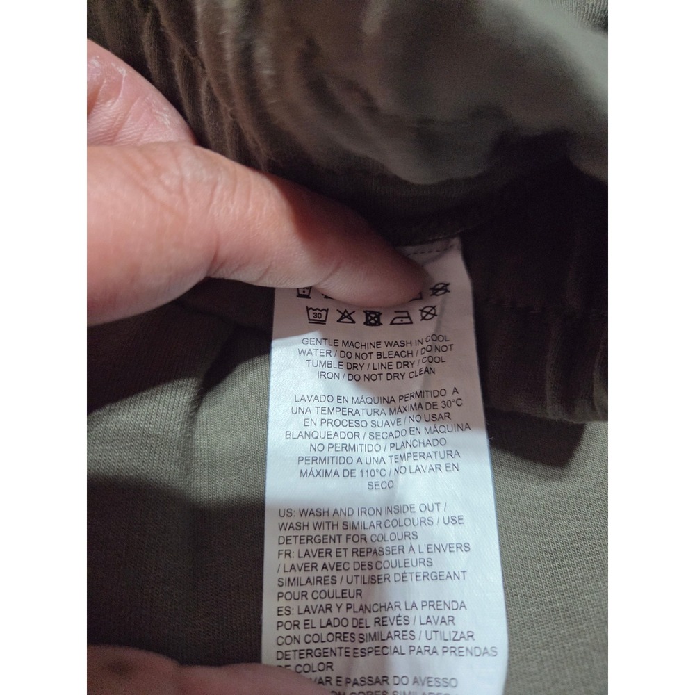 Puma Athletic Pants Mens M Olive Green Branded Cuff Joggers Fitness Sporty - Picture 4 of 5